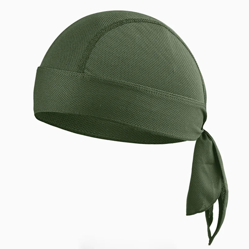 Sweat Wicking Cycling Headscarf Men Breathable Running Hiking Helmet Cover Elastic Bandana Comfortable Climbing Pirate Hat