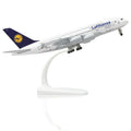 Toy planes A380 German 1/300 scale aircraft lufthansa model plane 20CM Die-cast Metal miniature airplane Enthusiast Gift Display
