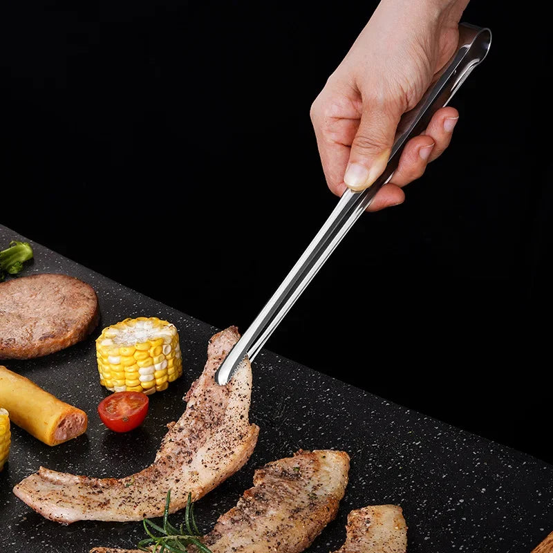 Stainless Steel Barbecue Tongs, Food Tongs, Barbecue Steak Tongs, Bread Tongs Multi-purpose Barbecue Clip for Cooking Utensils