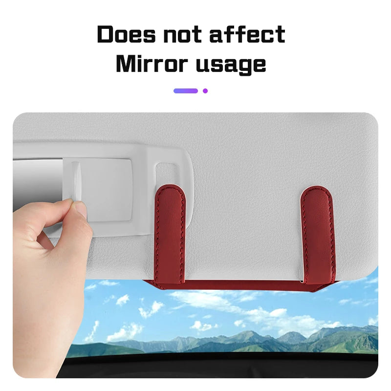 Car Visor Glasses Case Microfiber leather For BMW 1 3 5 7 Series E38 E46 E60 E90 E87 G30 G20 X1X3X5 X6 X7 Sunglasses Storage Box
