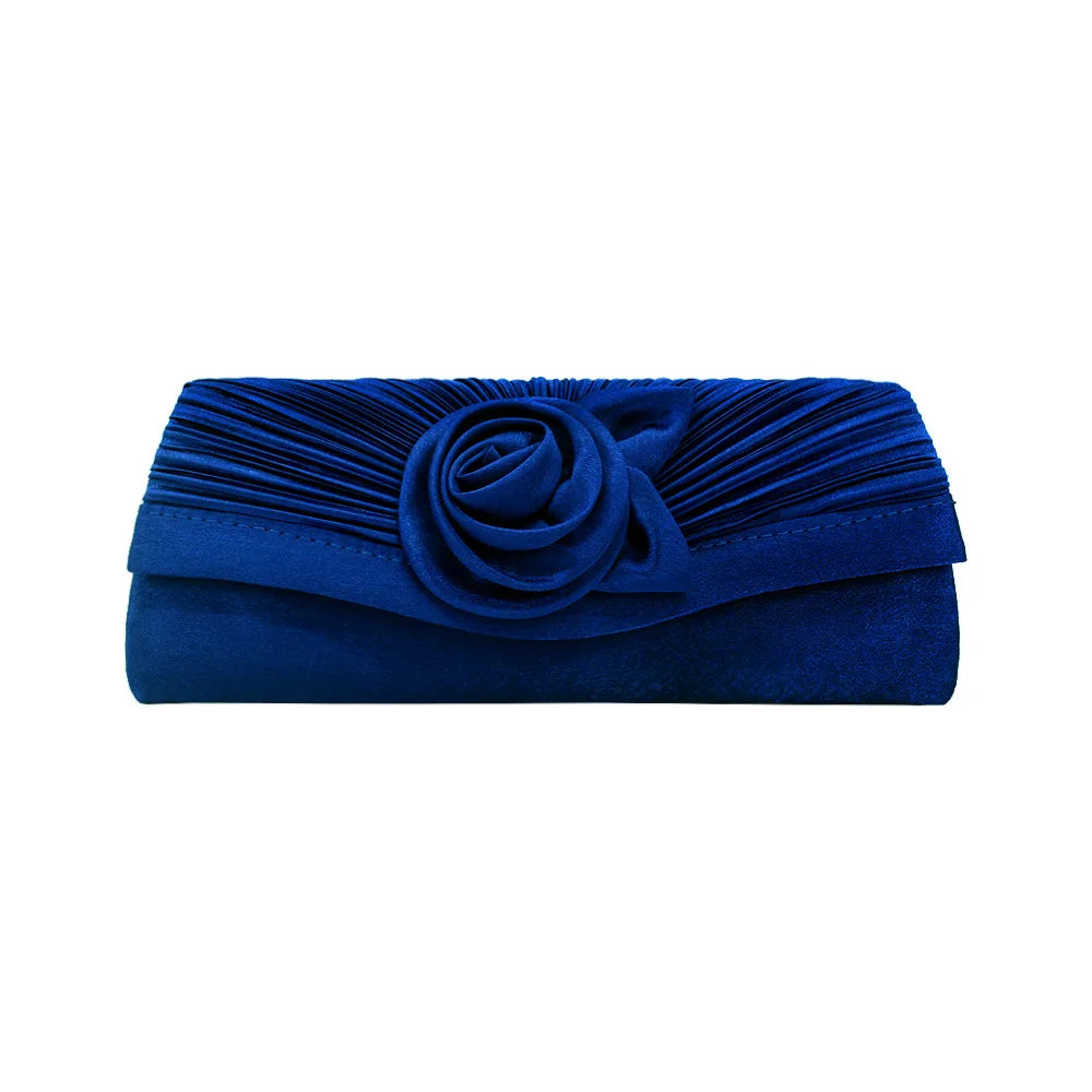 Women's Evening Bag Silk Dinner Bags Banquet Package Flower Clutch Envelope Bag Dress Party Shoulder Bag Chain Handbags Luxury