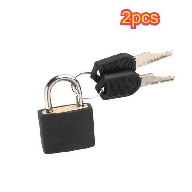 Copper Core Colorful Padlock Mini Keyed Lock for Luggage Suitcase Backpack Diary Drawer Cabinet Storage Locker Small Safety Lock