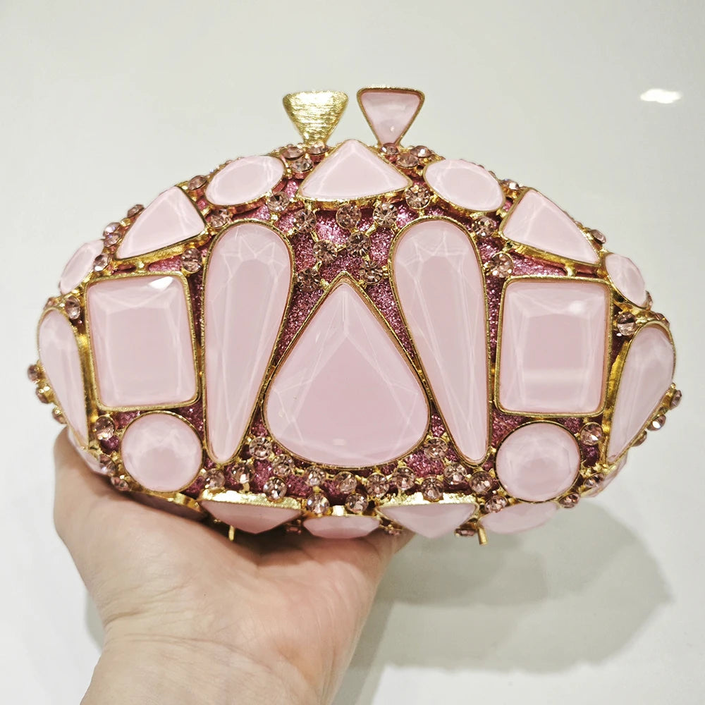 New Large Rhinestone Evening Bag Crystal Dinner Bag WHTUOHENG  Diamond Clutch Women's Bag Luxury Formal Party Bags And Handbags