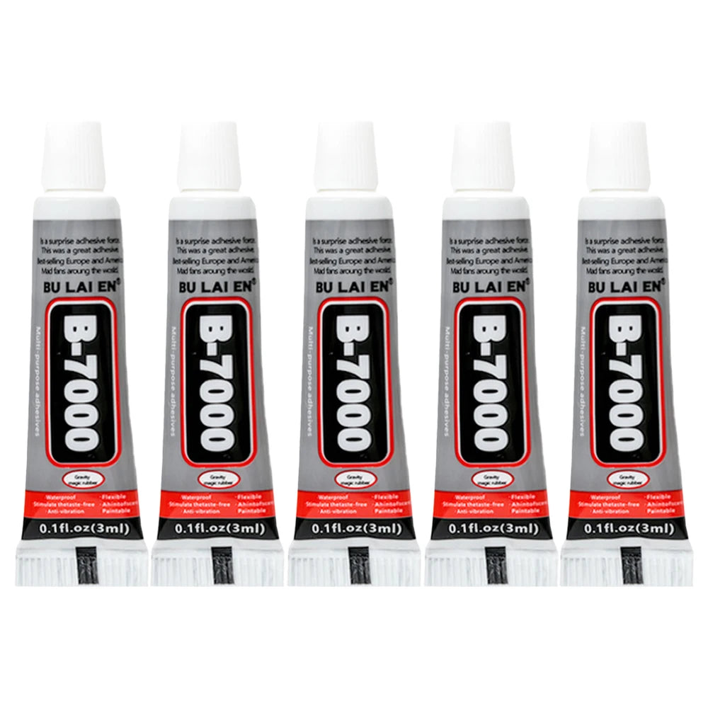 3ml B7000 Glass Plastic Universal Diy Super Glue 502 Clear Contact Phone Repair Wood Rubber Metal Glass Adhesive Office Supplies