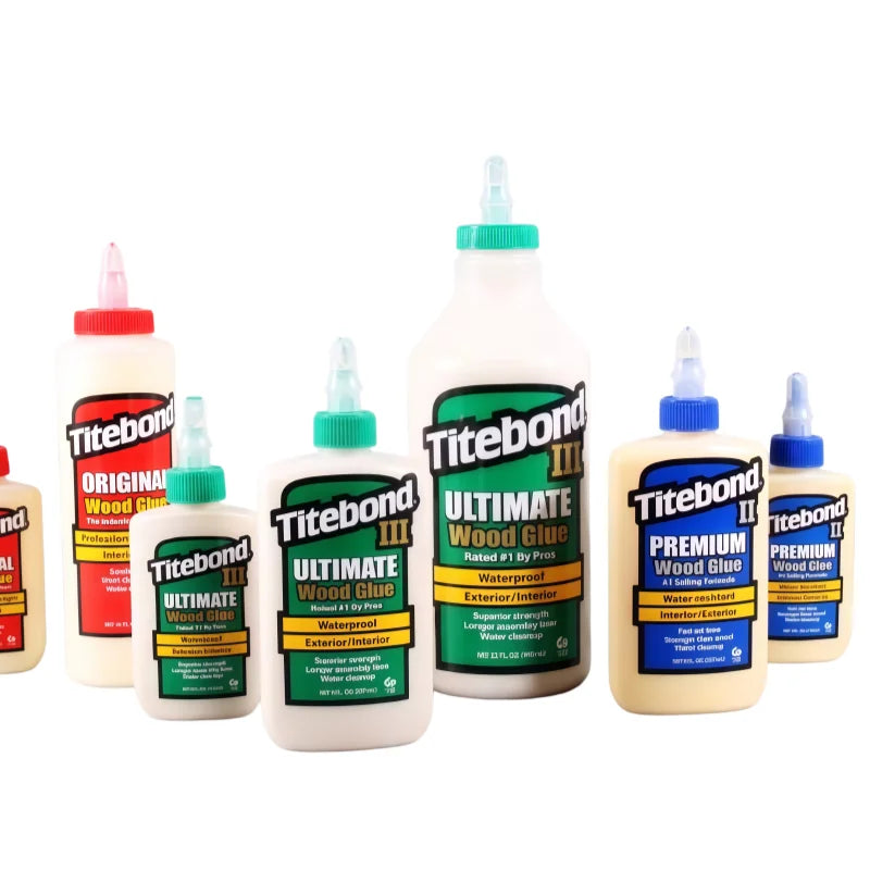 Titebond I II III Wood Glue Professional Strong Bond Adhesive Waterproof Interior Exterior Woodworking Glue