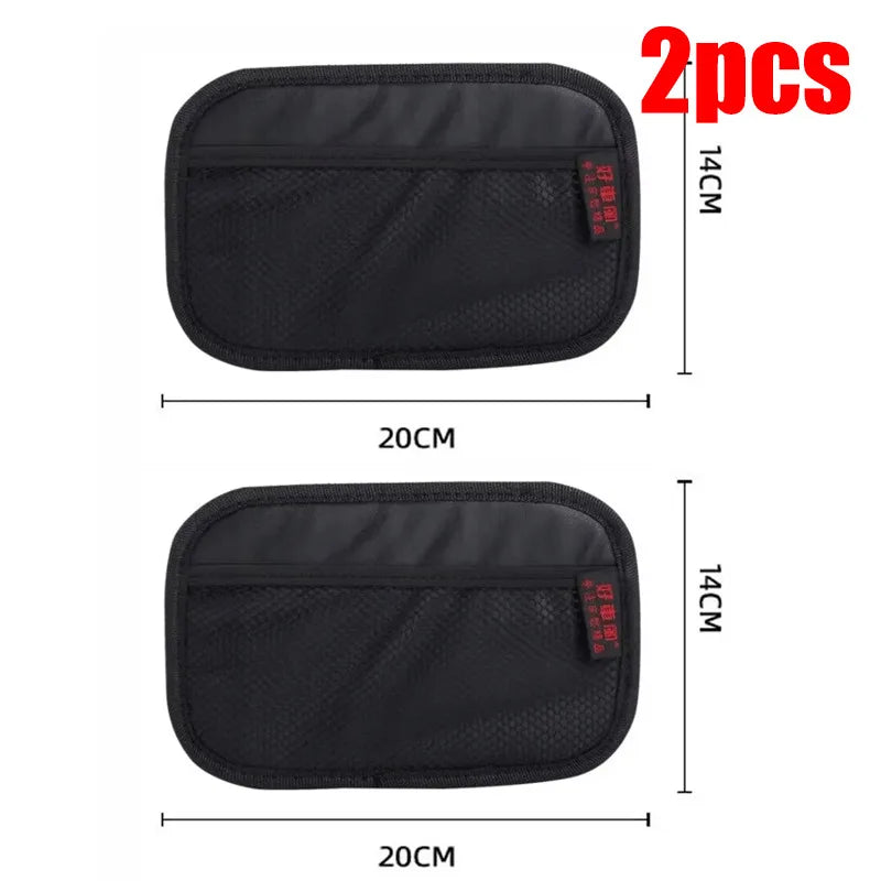 1-4pcs Car storage net bag, multi-functional storage net bag, car interior organizer, mobile phone key storage