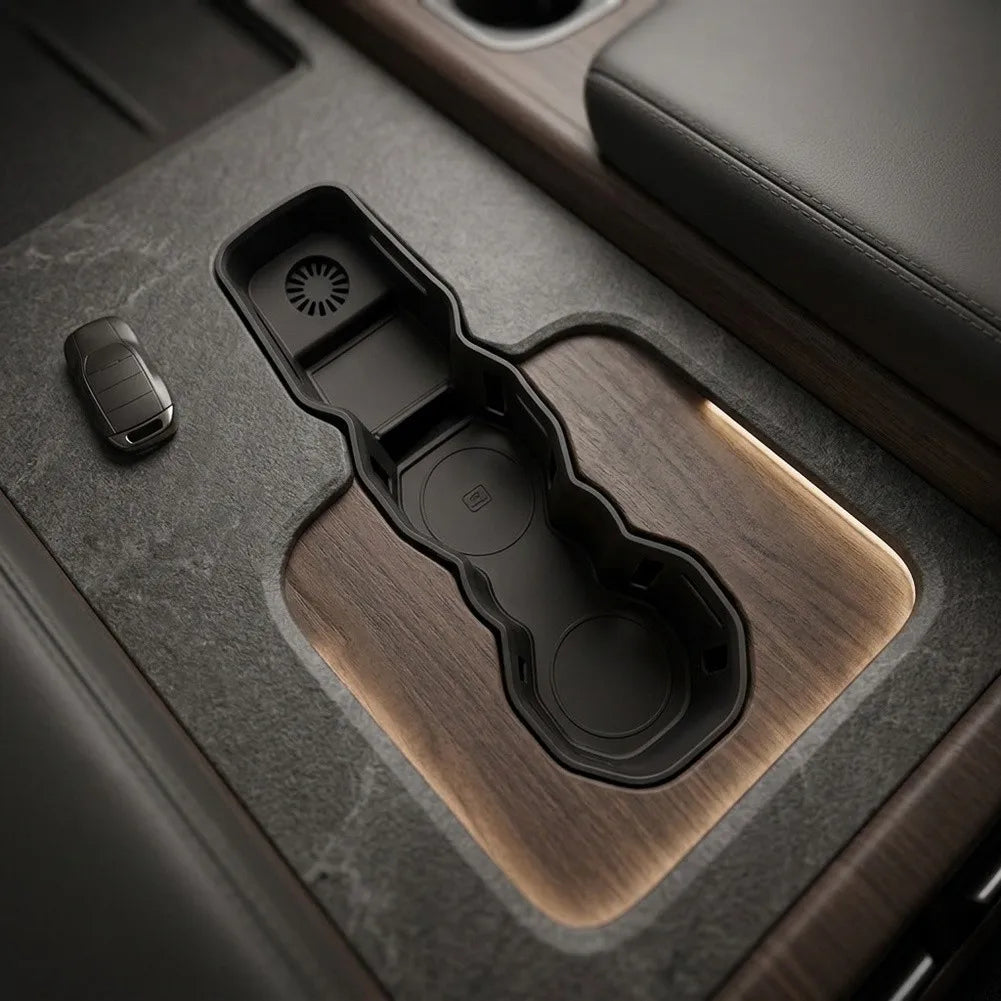 For Volvo For XC60 2026 Car Cup Holder Insert, Center Console Cup Holder Shockproof  Interior Accessories