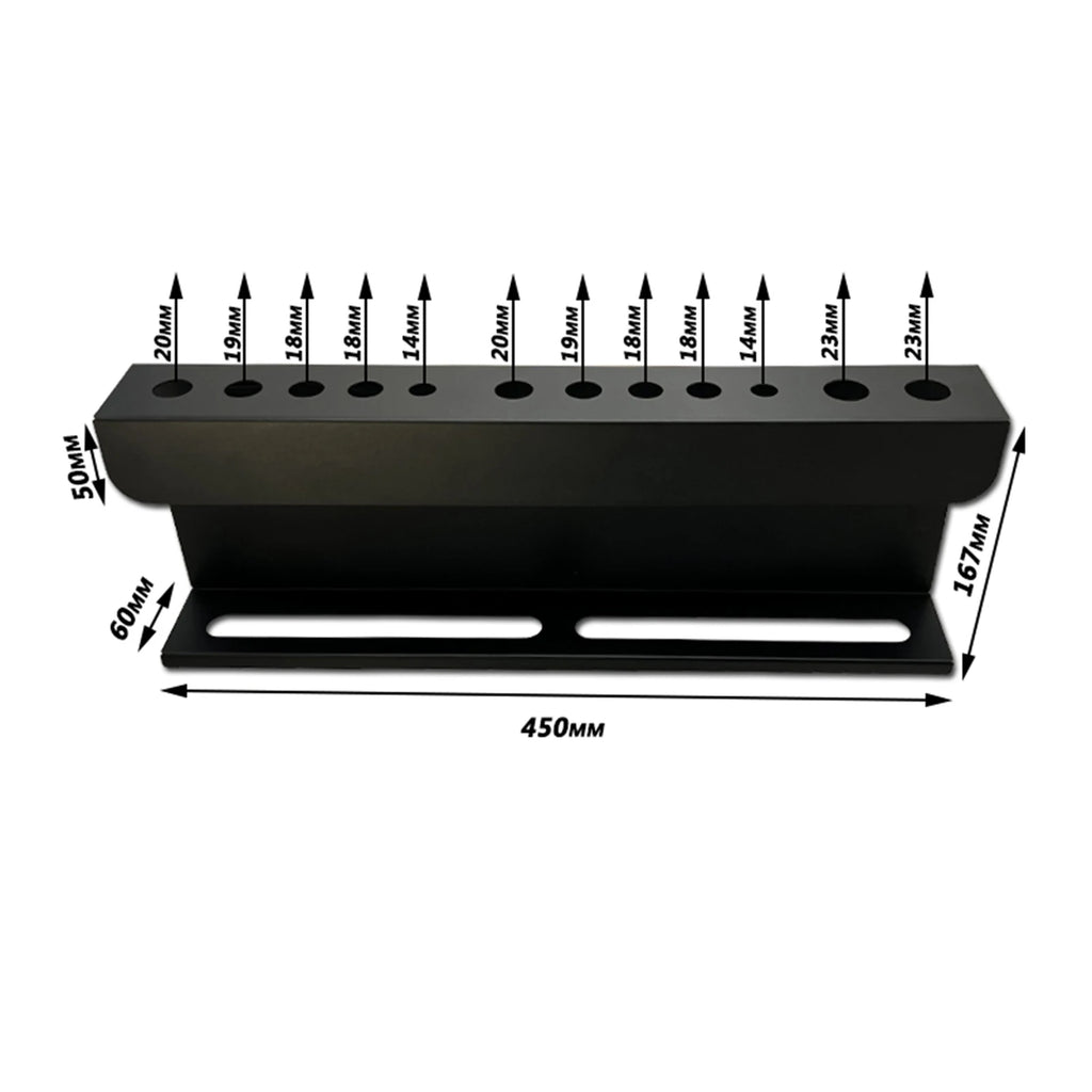 Car Brushes Organizer Sprayer Bottle Holder Wall Mounted Multi-Functional Rack Storage Detailing Cleaning Brush Stand for Garage