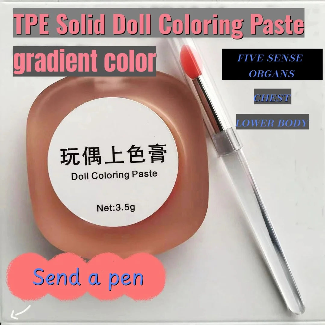 TPE Silicone Doll Coloring Cream Silicone Doll Makeup Beauty Model Areola Private Body Coloring Is Real and Natural