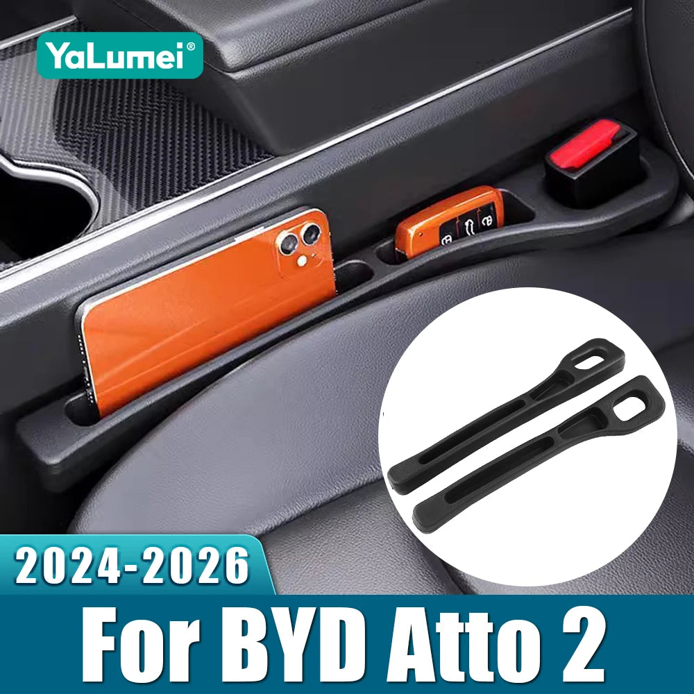 For BYD Atto 2 Yuan Pro 2024 2025 2026 2PCS Universal Car Seat Leak Proof Strips Gap Side Seam Storage Accessories