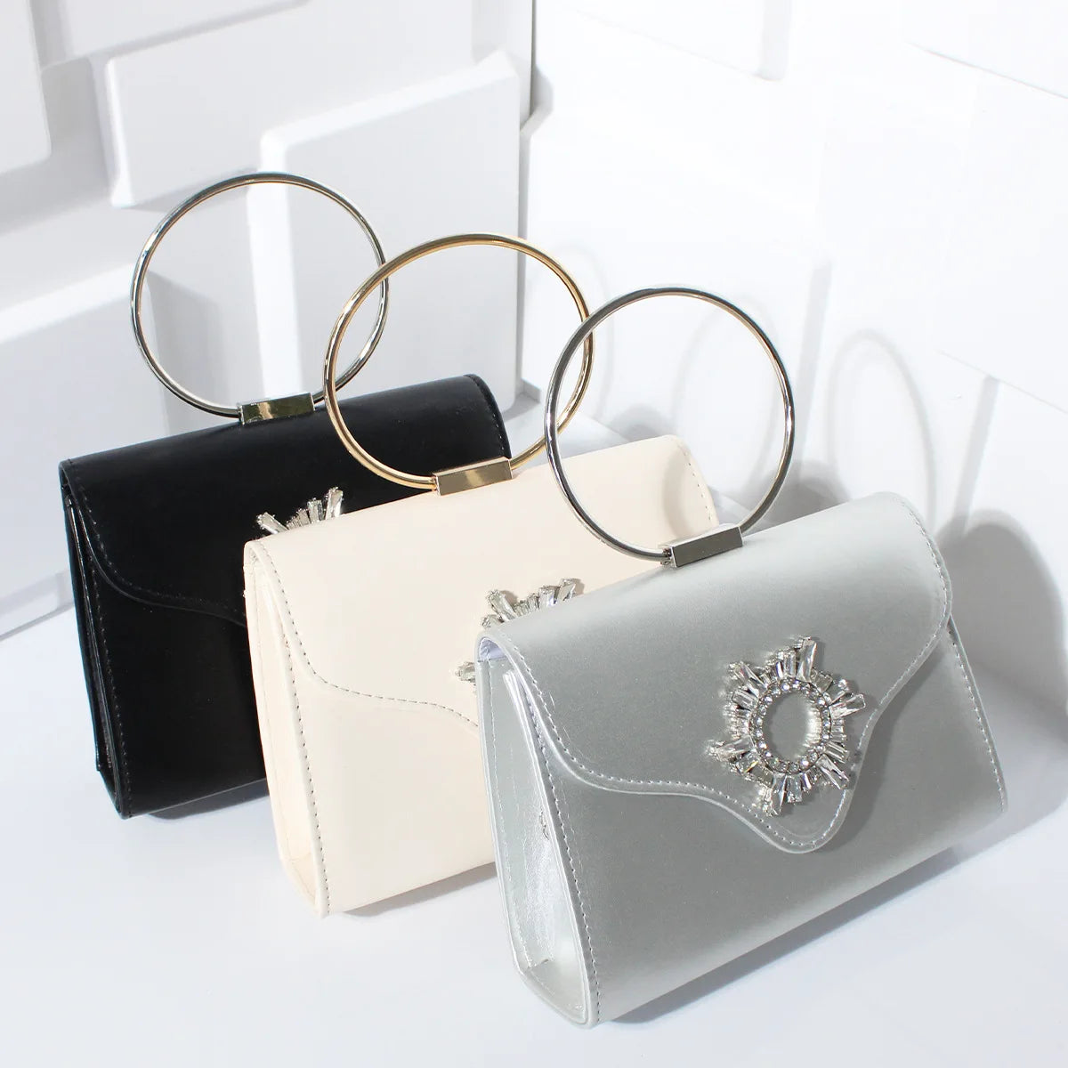 New high-end rhinestone dinner bag niche exquisite messenger chain bag versatile fashion women's bag