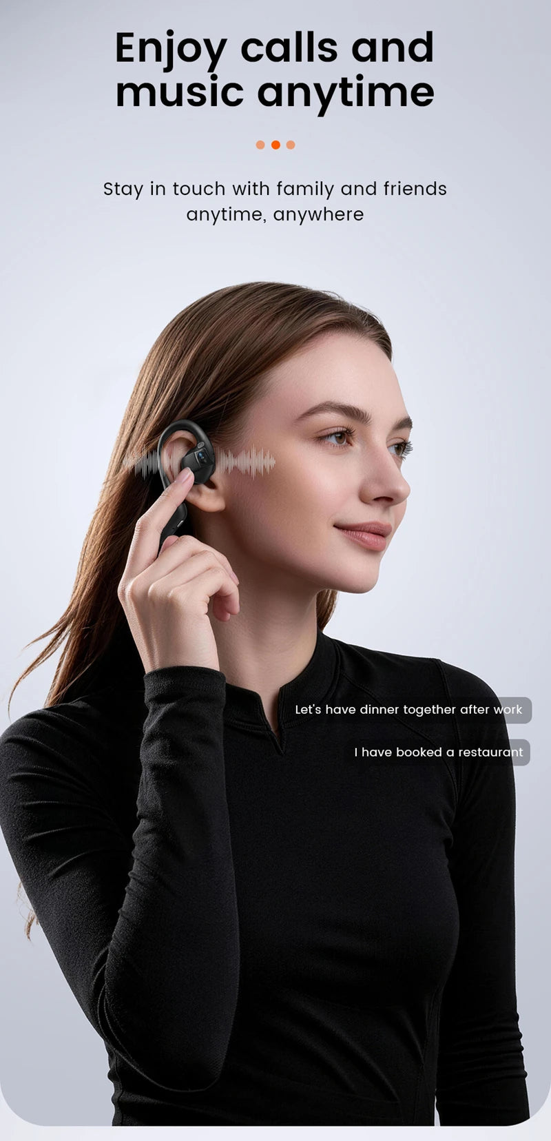 E12 Smart AI Earphones 800W Camera Video HIFI Bluetooth Music AI Translation Q&A Image Recognition Sports Earphones