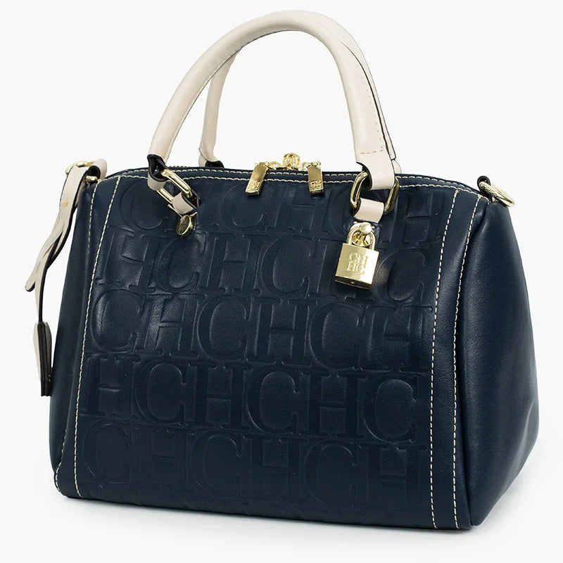 CH Women Handbag Embossed Leather Tote Bag Fashion Shoulder Bag Top Handle Purse Crossbody Bag Casual Work Travel Bag