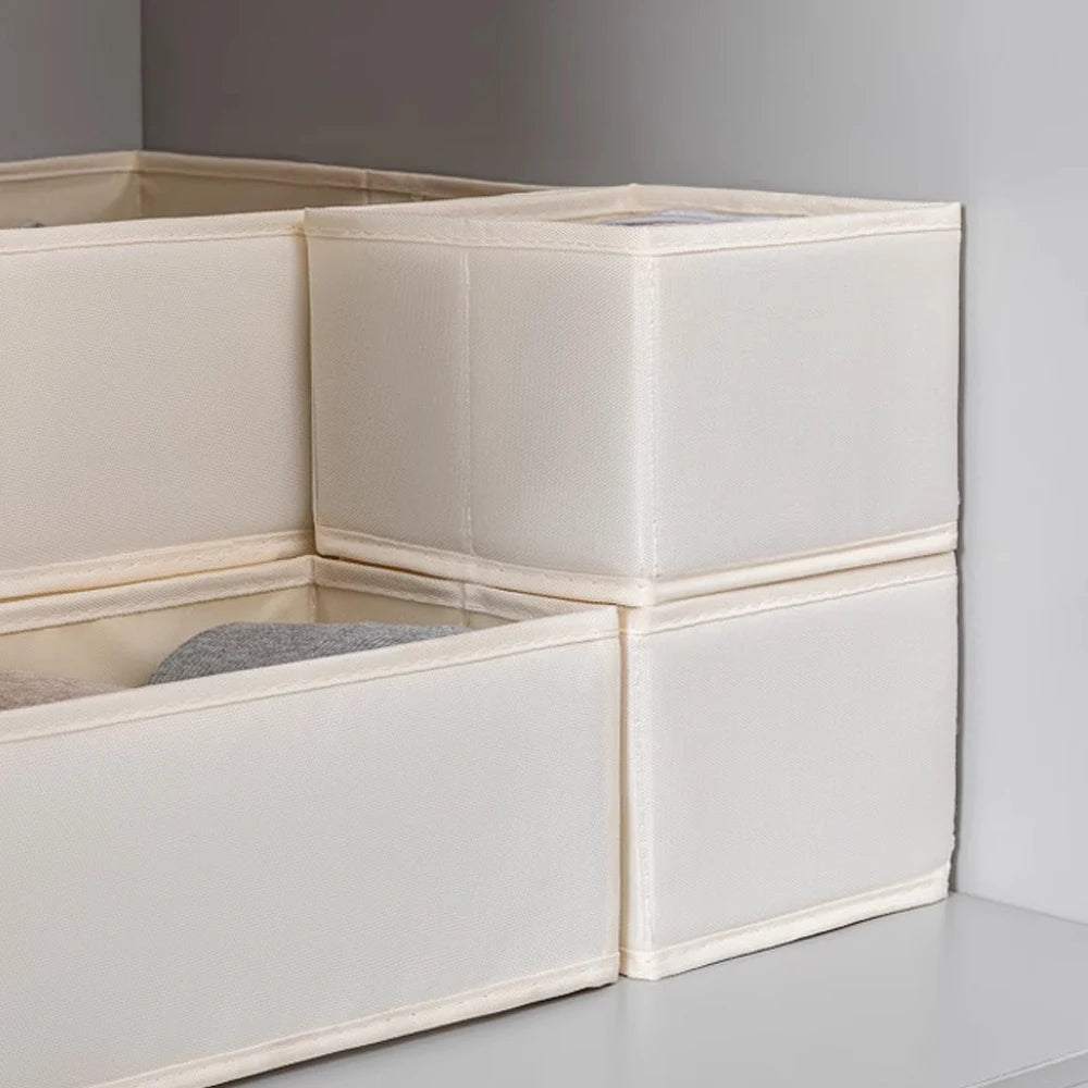 Foldable Clothes Organizer Underwear Socks Bra Clothes Pants Storage Box Closet Wardrobe Organization Household Dresser Storage