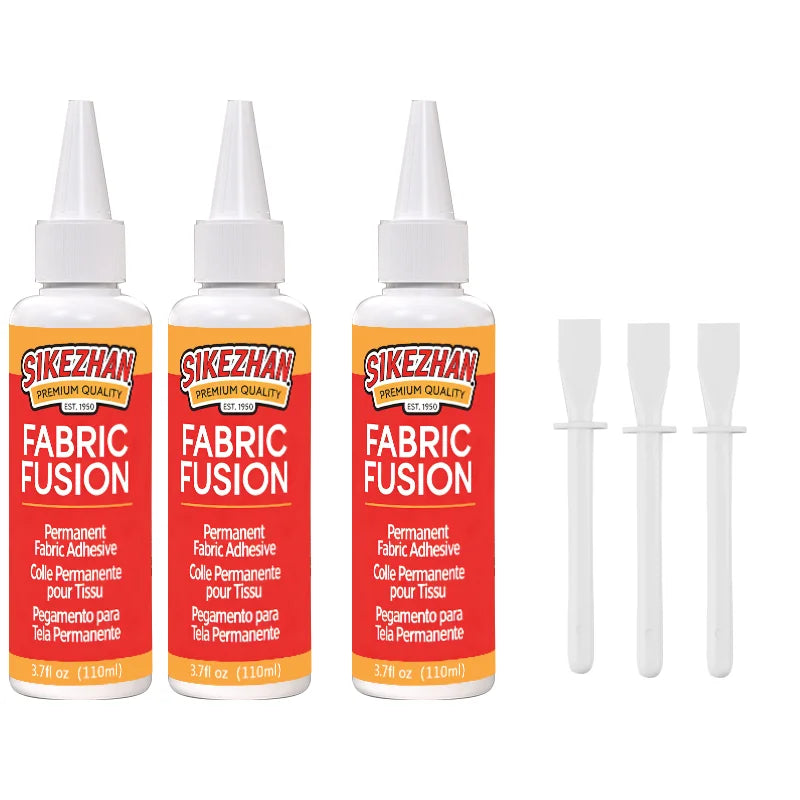 110ml Fabric Glue Permanent Fabric Adhesive for Clothing DIY Craft Repair Fast Dry Washable Glue for Cotton Leather SIKEZHAN