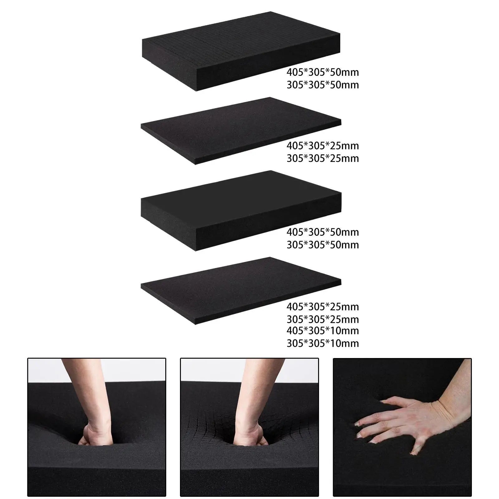 Pick and Pluck Foam Pad Packing Foam Pad Pre Cubed Protective Cushioning for Storage Drawer Crafting Toolbox Transport Camera