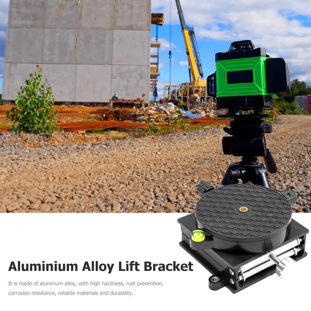 Aluminium Alloy Laser Level Bracket Lab Lift Platform 360 Degree Rotation Table Lifting Stand Workbench Base Woodworking Benches