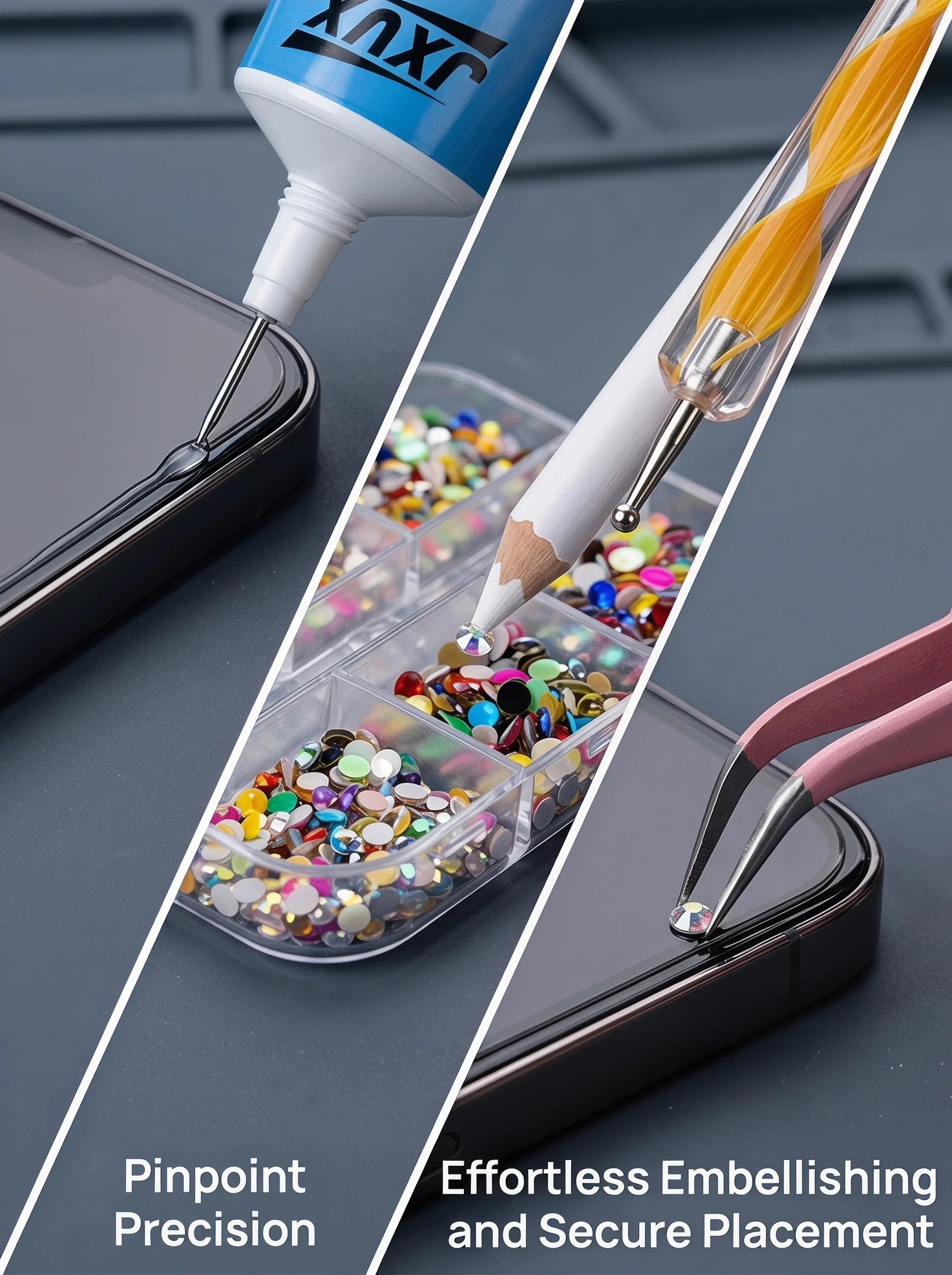 50ml B-7000 Multipurpose Transparent Glue, Quick-Drying Waterproof Adhesive That Doesn'T Yellow, Ideal for Repairing Mobile Phone Screens, Rhinestone Jewelry, Leather and DIY Decorations