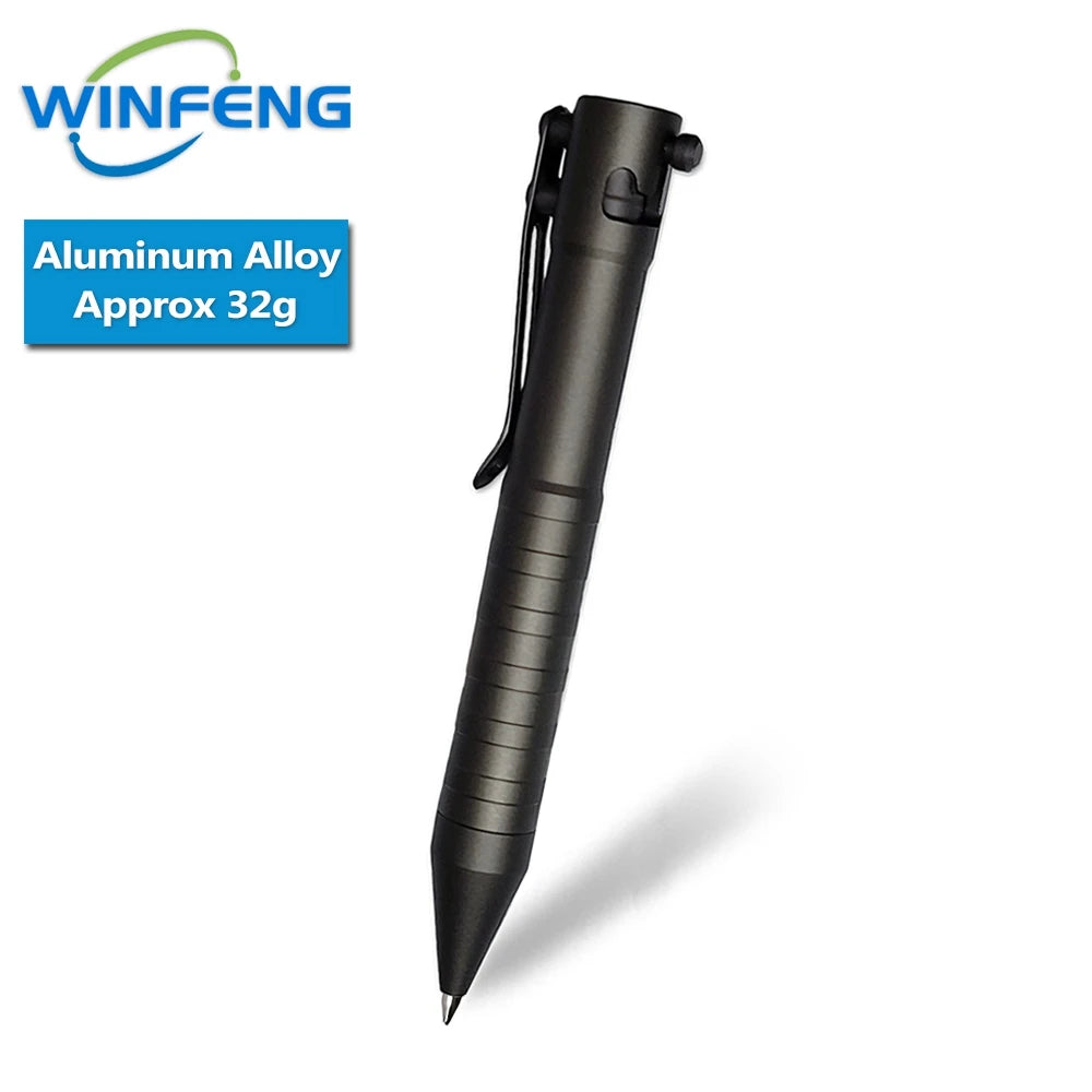 High Quality Metal Self Defense Tactical Pen Bolt Action Business Signature Ballpoint Pen Emergency Glass Breaker Survival Kits