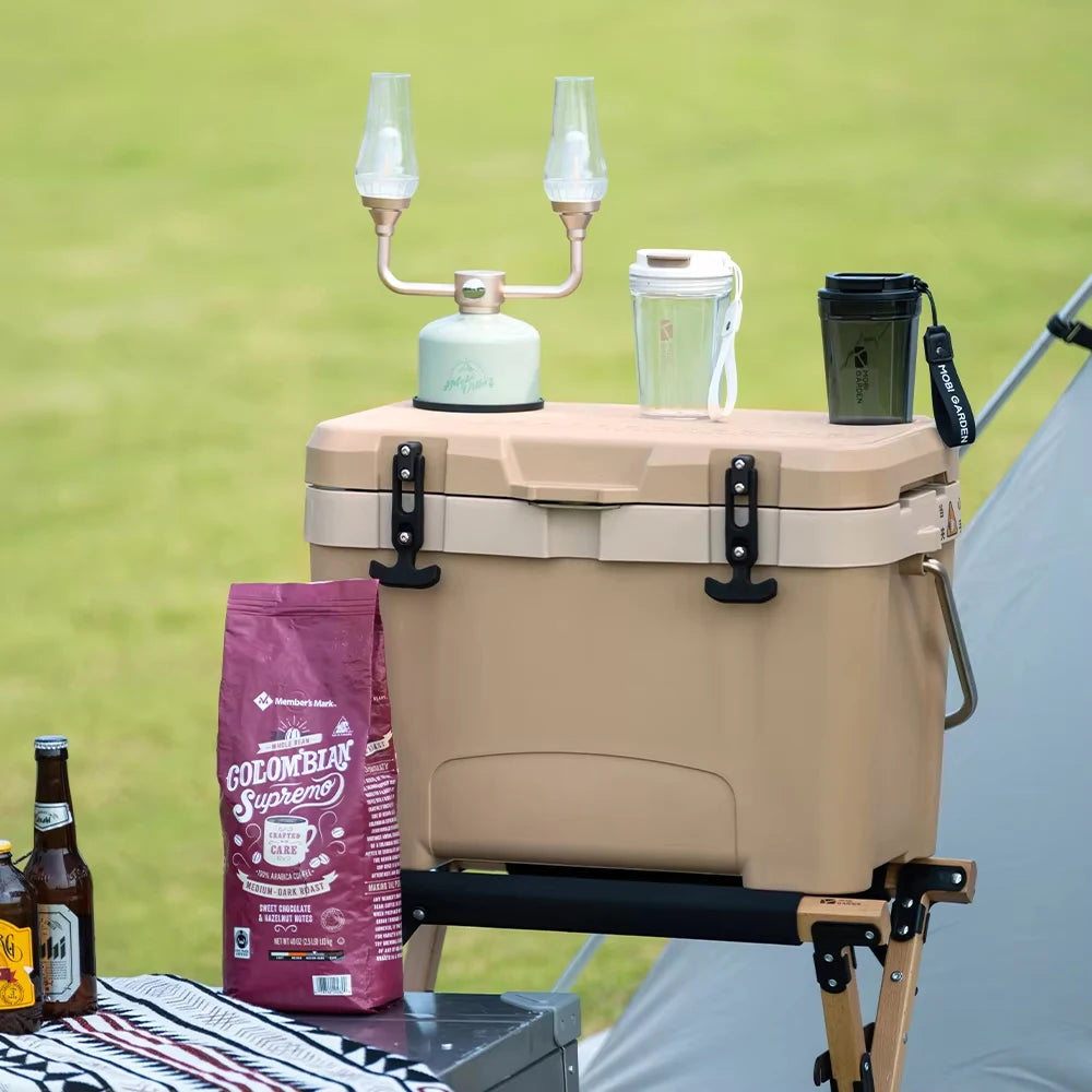 Portable Cooler Camping Insulated Ice Box 25L Portable Large Capacity Refrigerator Food Barbecue Cold Storagetravel essentials