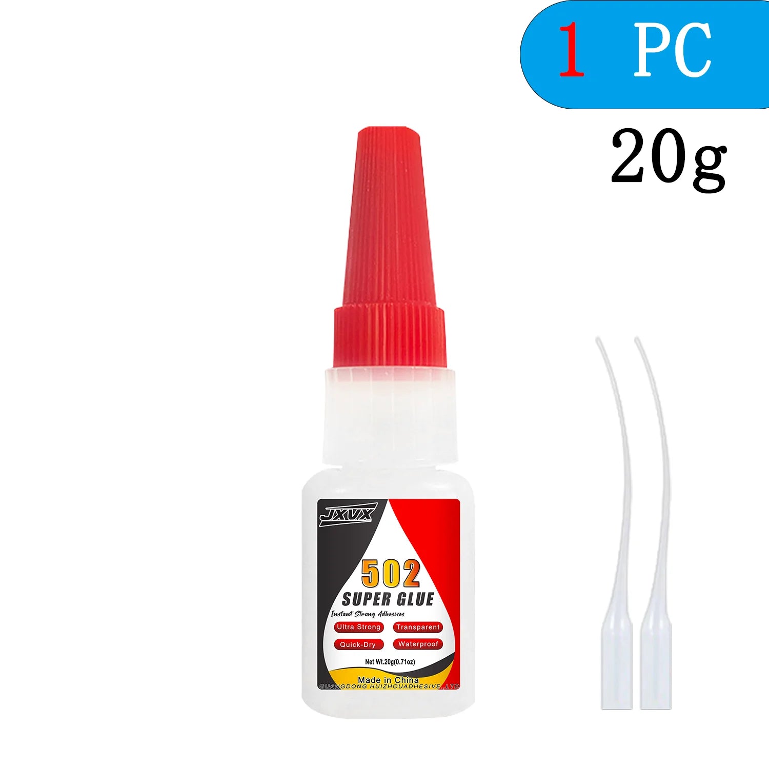 Super Cyanoacrylate 502 for Repairing Metal, Plastic, and Glass – 20/50g – 5-Second Quick-Drying Instant Adhesive