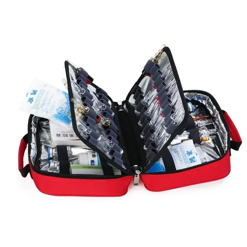 Family Small-scale Refrigerated Emergency Kit Portable Outdoor Medical First Aid Bag Waterproof Wear-resistant Sport Travel Bag
