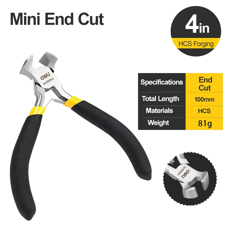 Precision Mini Pliers Set High Carbon Steel 7-Piece Wire Cutter Needle Nose Jewelry Model Assembly Electronics Repair Tool