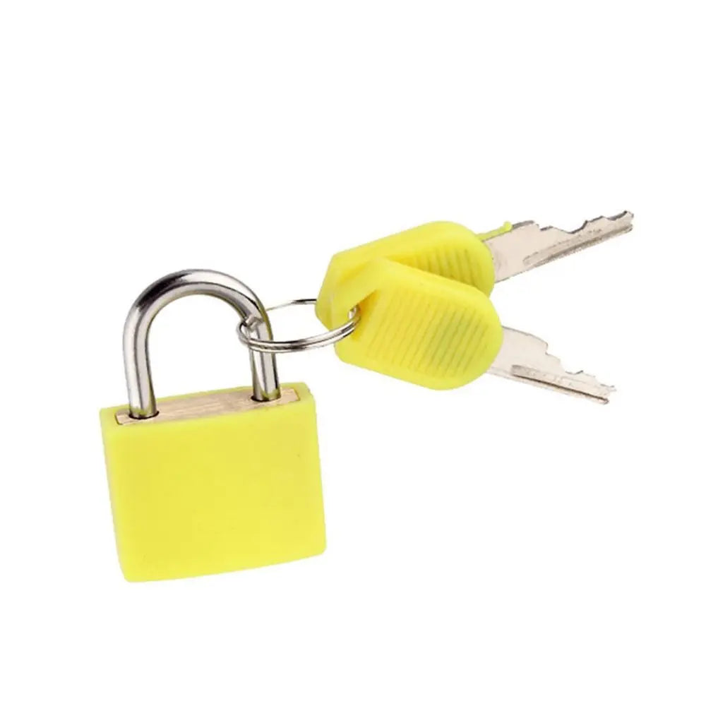 23mm Coloured Dormitory Appliances Home Ornament Cabinet Door Bookbag with 2 Keys Suitcase Padlock Small Luggage Lock