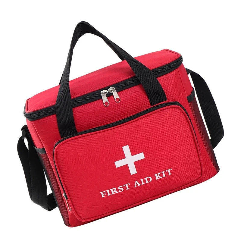 Large Capacity First Aid Storage Bag With Waterproof Anti Fall Design For Home Travel Hiking Camping Safety Protections