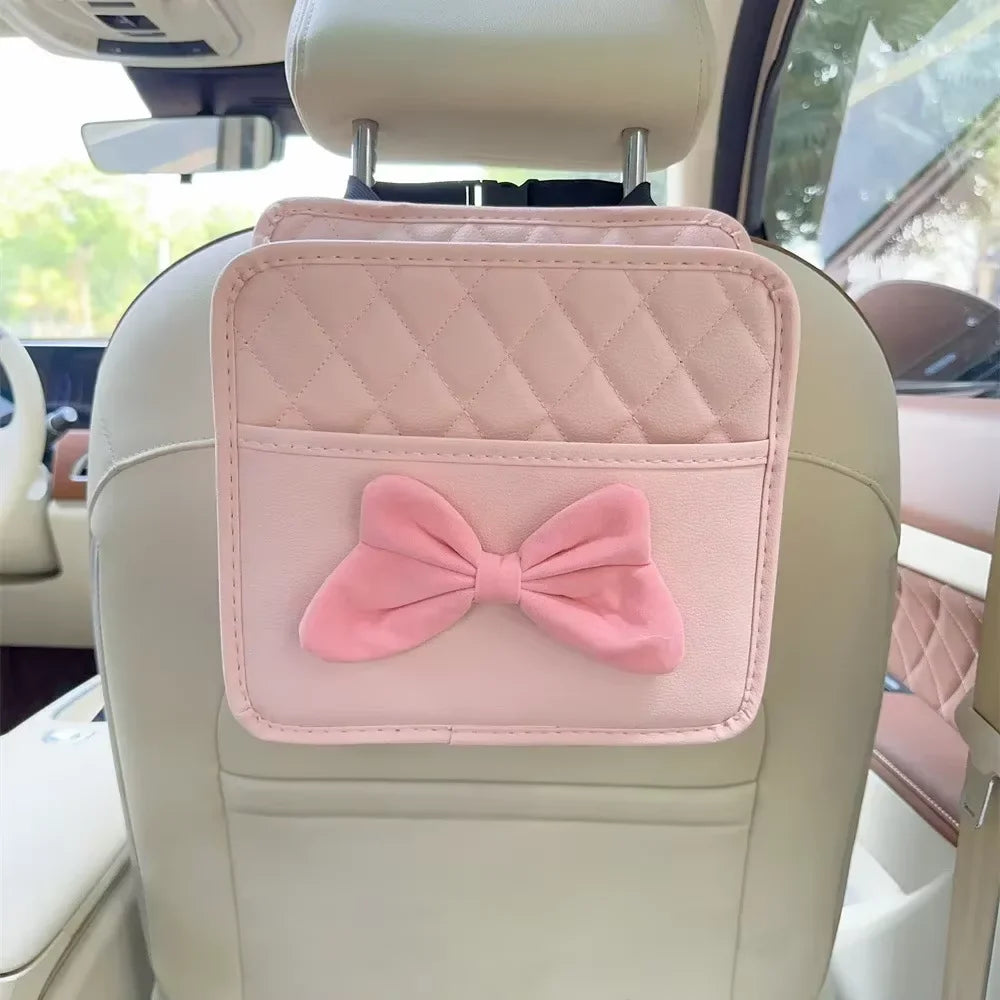 Cute Girly Seat Back Bag for Car, Stylish Seat Back Organizer Box,Novelty auto supplies,as beautiful as automotive decorations