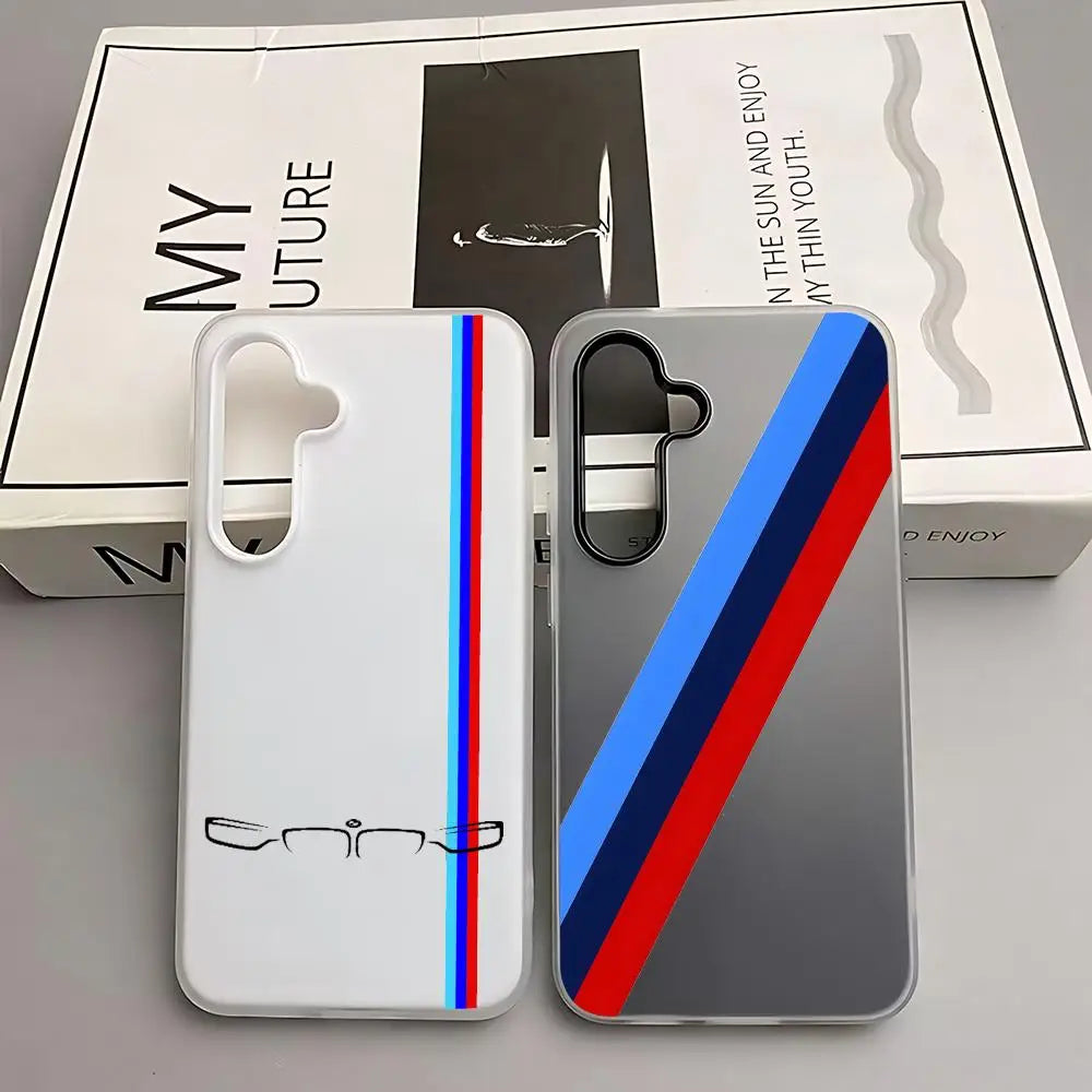 Phone Case for Samsung A56 A16 A36 A26 A55 A54 A15 A35 A25 B Transparent M Logo W 2-in-1 Jelly case