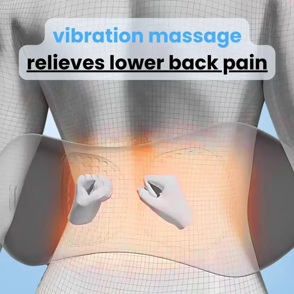 Emeka 3-in-1 Back Massager with Relief Bed Sleeping Shiatsu Deep Tissue Portable Shoulder Lower Back Pain Relief Waist Massager
