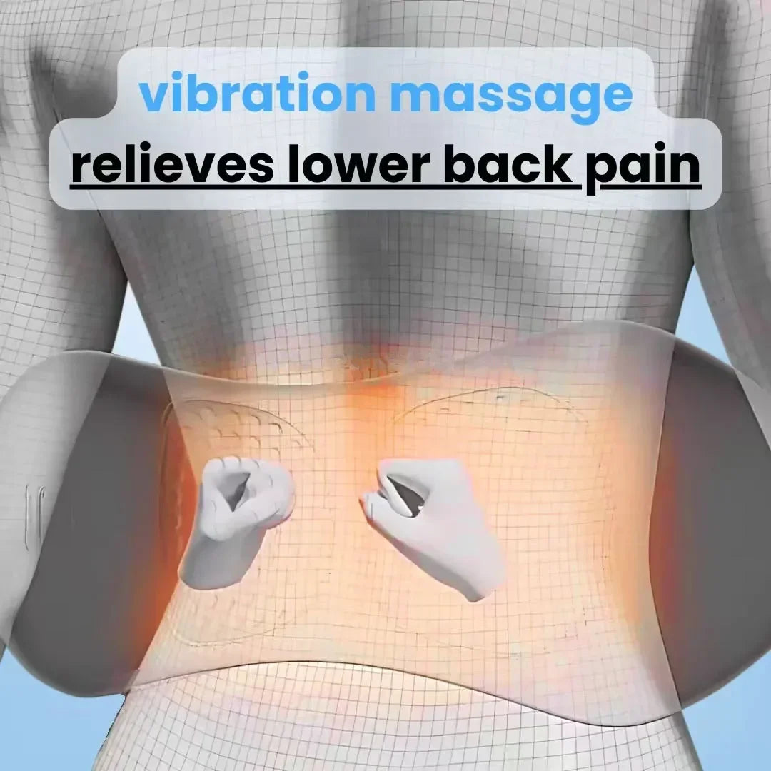 Emeka 3-in-1 Back Massager with Relief Bed Sleeping Shiatsu Deep Tissue Portable Shoulder Lower Back Pain Relief Waist Massager