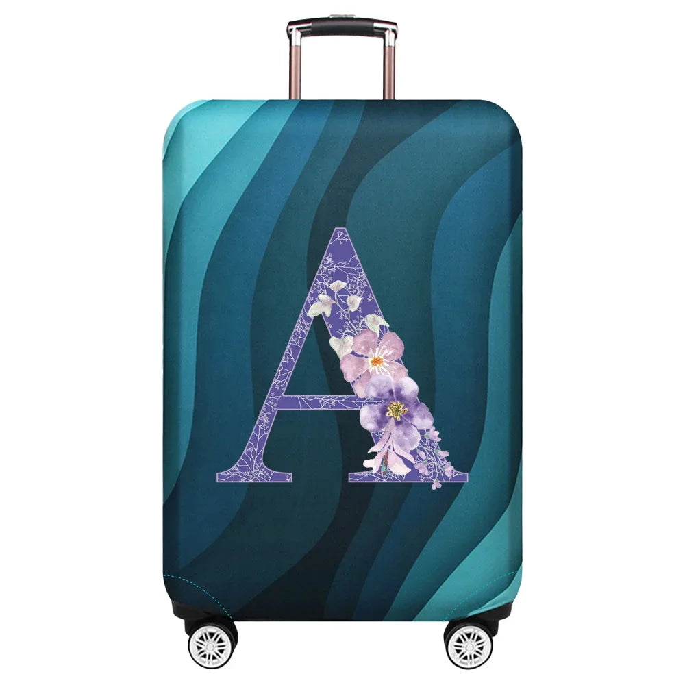 Luggage Covers 18-32inch Protector Travel Luggage Suitcase Protective Cover Stretch Dust Covers Print Purple Flower Series