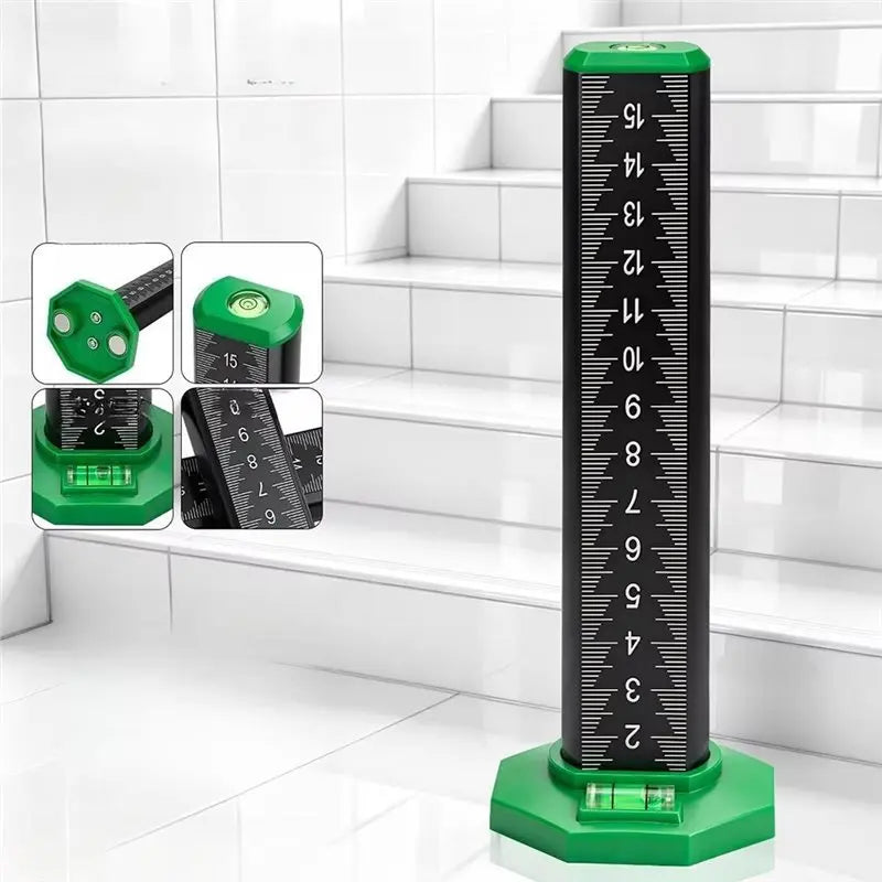 ABKW-Height Ruler 15/30Cm Magnetic Height Gauge Tile Leveling Measuring Tool Special For Household Use Contour Ruler 15Cm