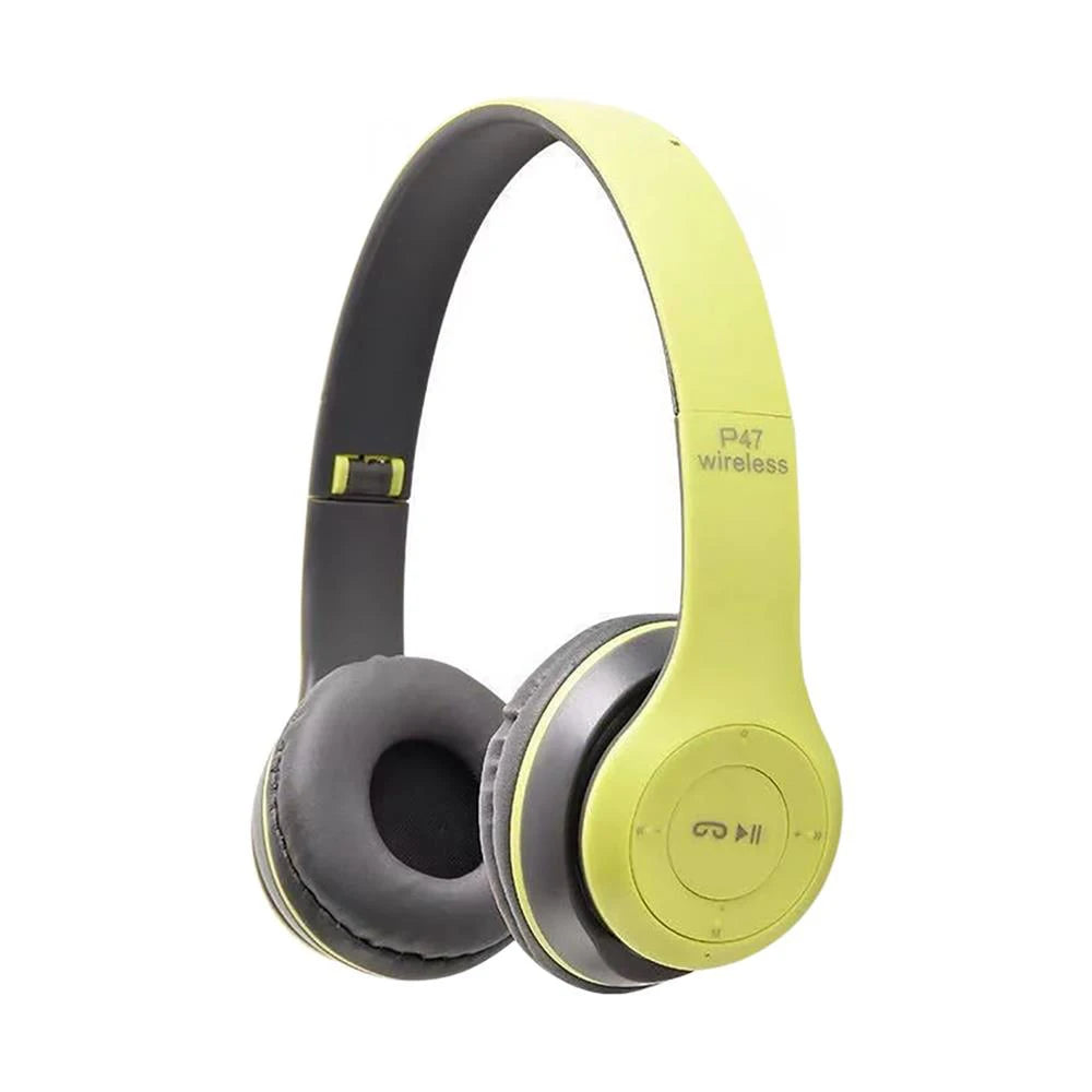 P47 Bluetooth 5.0 Wireless Sports Game Headset Foldable HIFI Stereo Bass Music Earphone With Microphone For iPhone Huawei Xiaomi