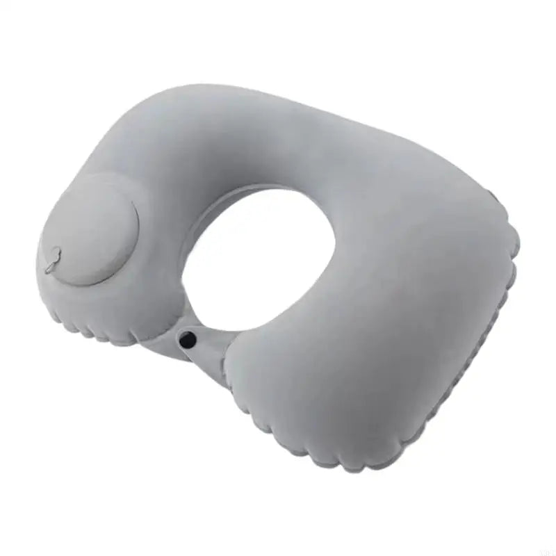 Inflatable Pillow for Cervical Support During Airplanes Car Ride and Rest Breaks Portable Easy Setups Designs X3UC