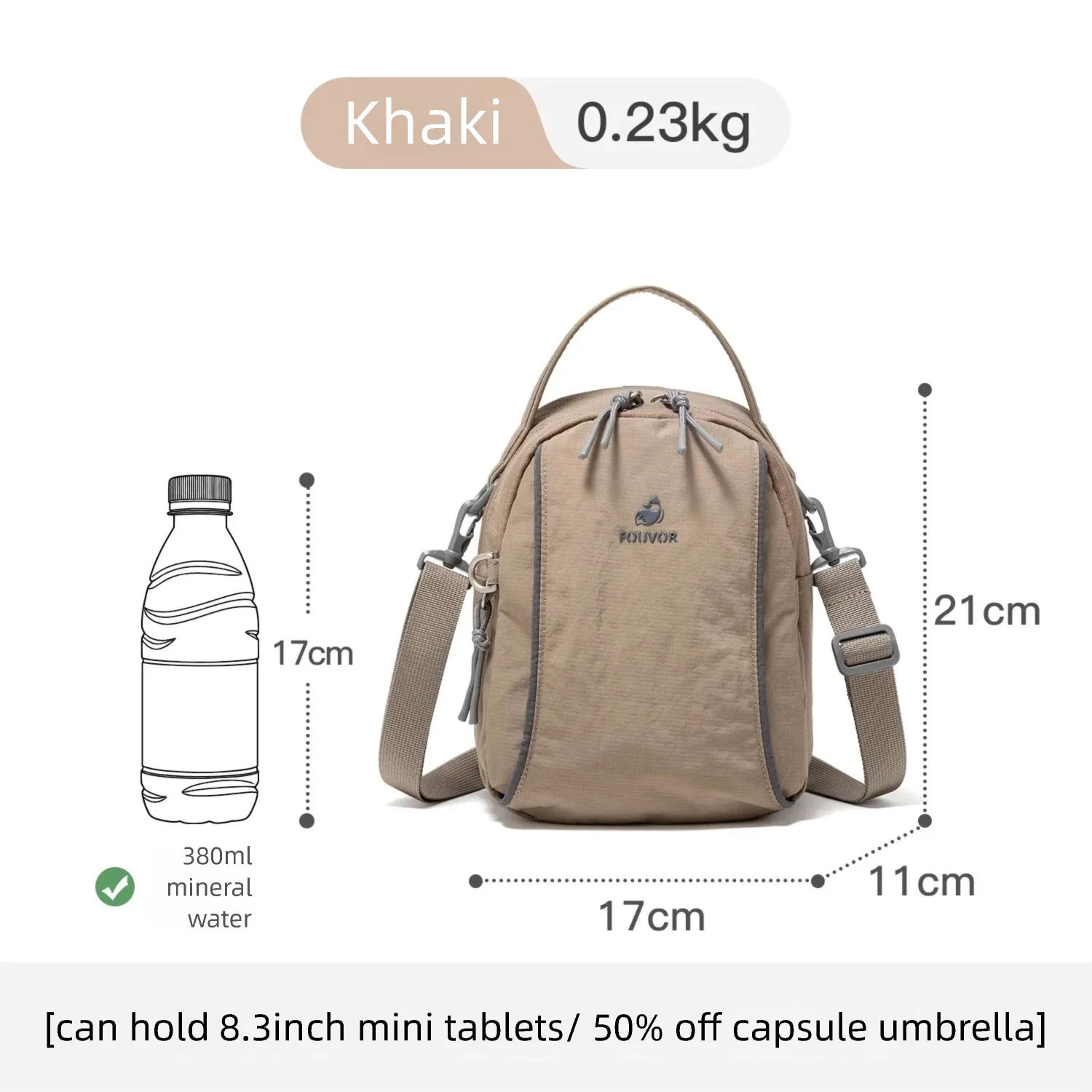 Fouvor Women's Small Crossbody Bag Multi-functional Fashion Backpack for College Students Single Double Shoulder Bags 3073-12