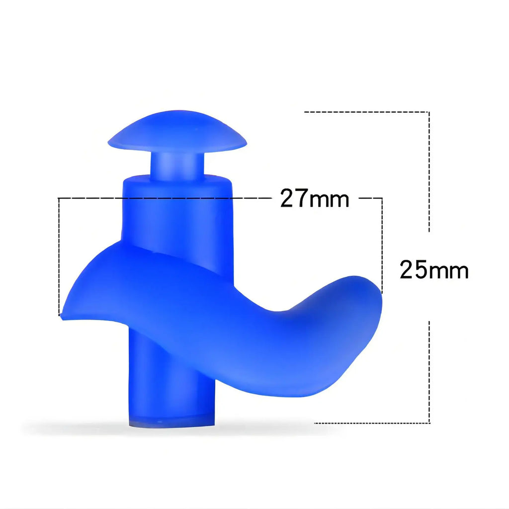 2 PCS Silicone Waterproof Earplug Environmental Soft Ear Plugs Adult Children Swimmers Swimming Diving Portable Earplug W/ Box
