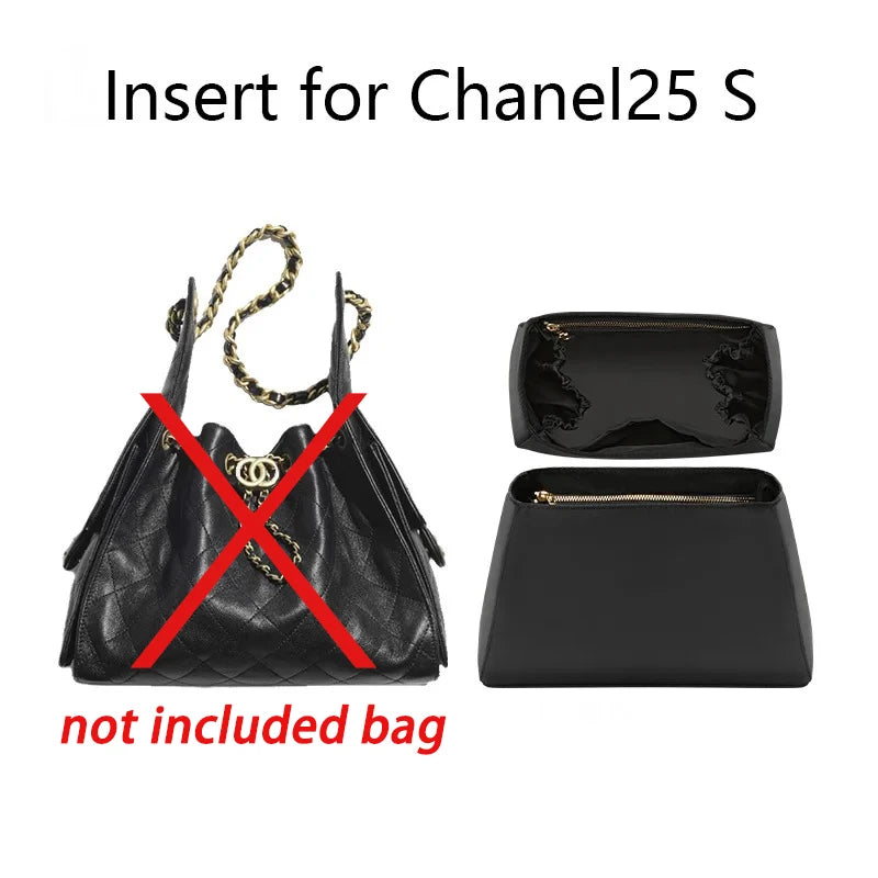 Bag Organizer Insert For Chanel 25bag S Bag Support Nylon Bag Insert Storage Chain Bag Transform Accessories