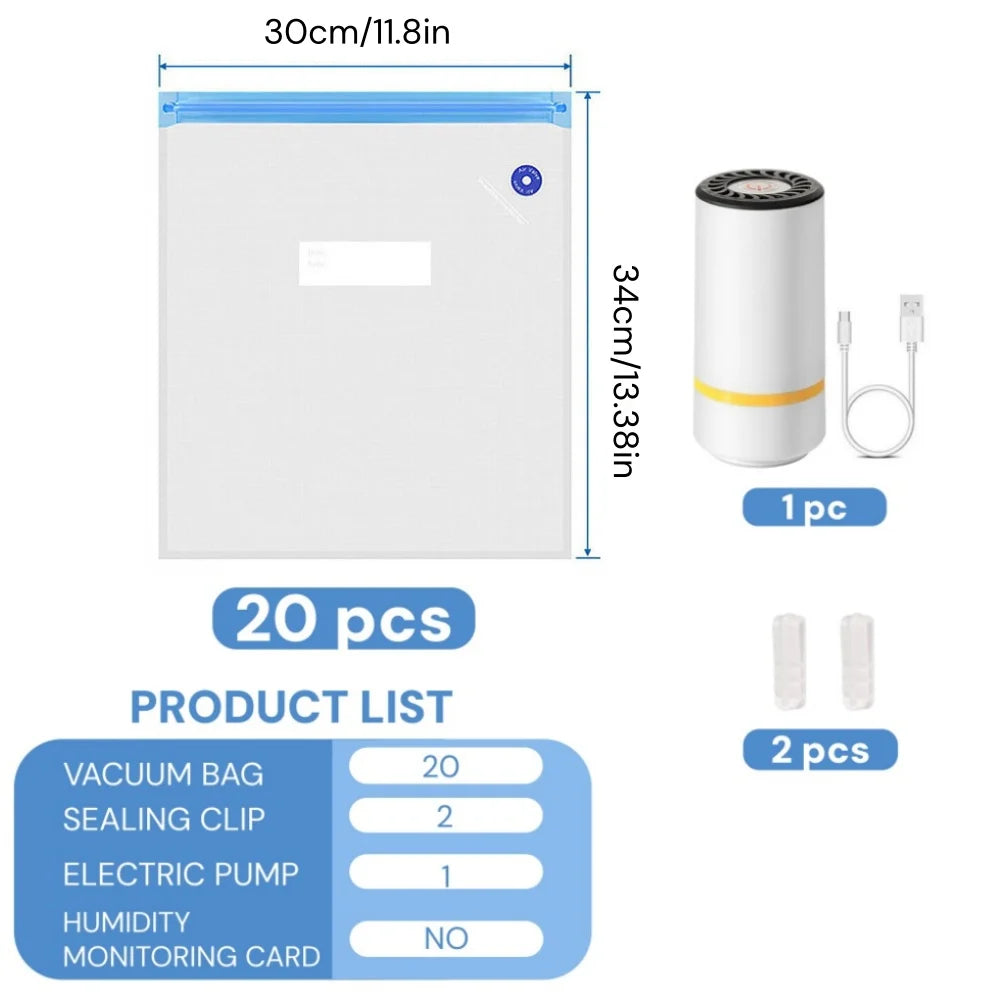 3D Printer Filament Storage Bag Kit with Pump,  PLA/ABS/PETG Filament Dryer Safekeeping Humidity Resistant For 3D Printer Parts