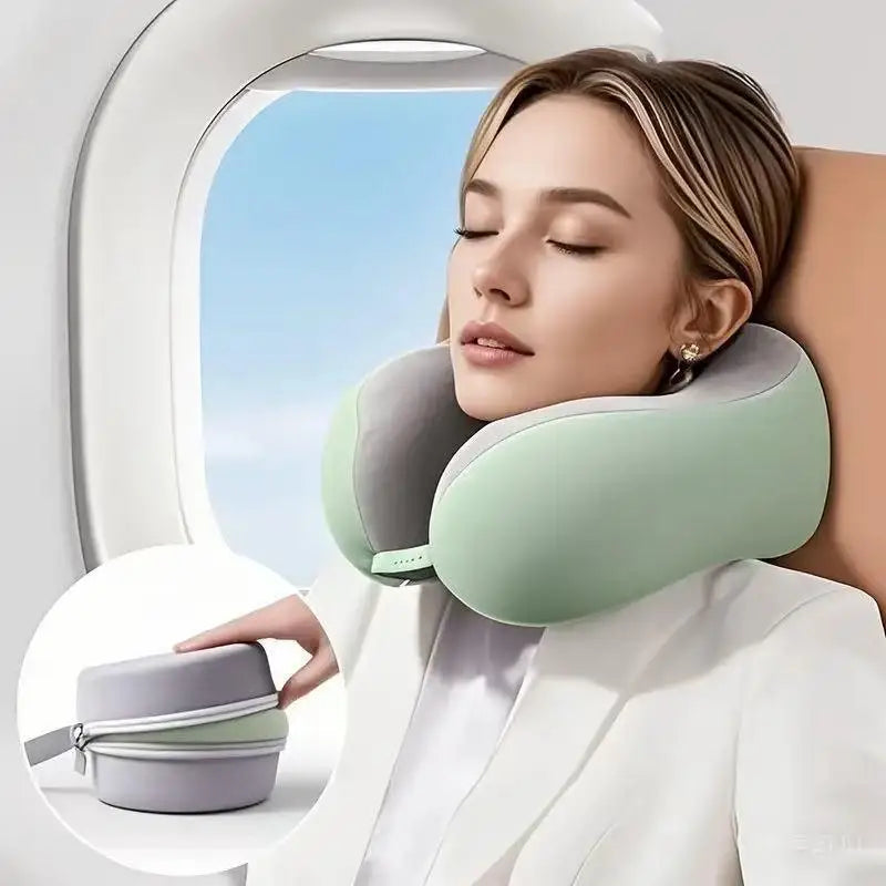 Neck Pillow Shoulder Pillow Portable Travel Pillow for Planes Memory Foam Neck Protector Car Seat Pillow Cervical UShaped Pillow