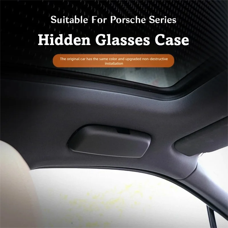 For Porsche Cayenne 92A Panamera 970 971 Macan 95B 2011-2024 Car Sun Glasses Case Sunglasses Holder Storage Box Left Driving