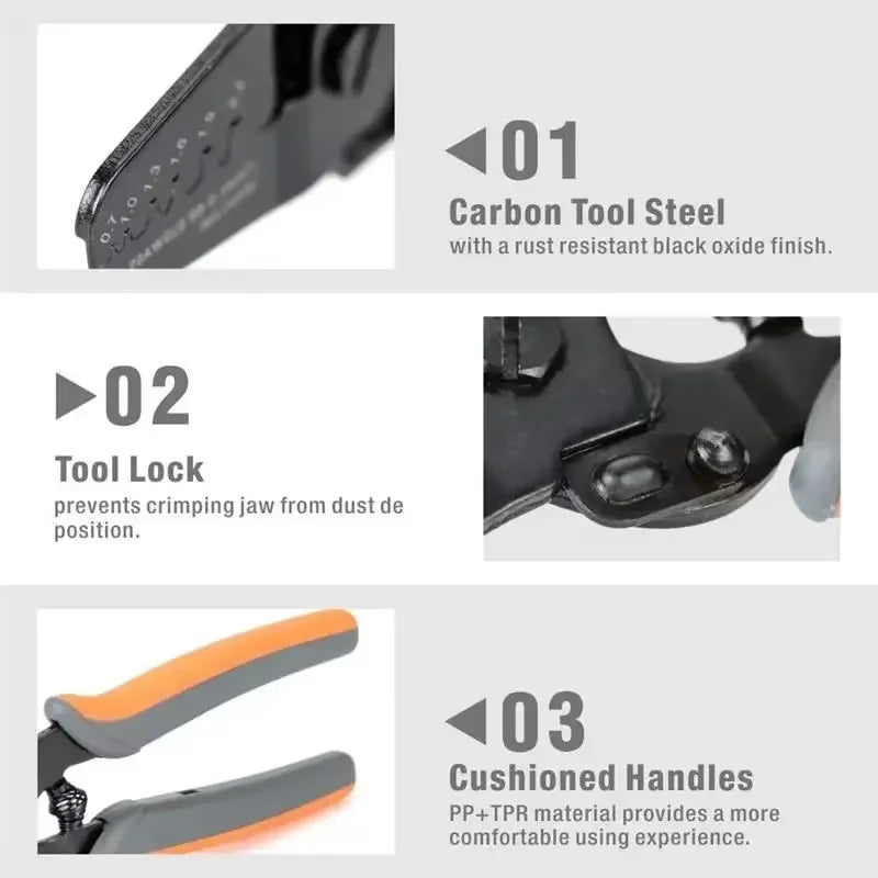 IWISS IWS-2820M Mini Micro Open Barrel Crimping Plier JAM MolexTyco JST Terminals and Connectors Mini Hand Crimper Tool