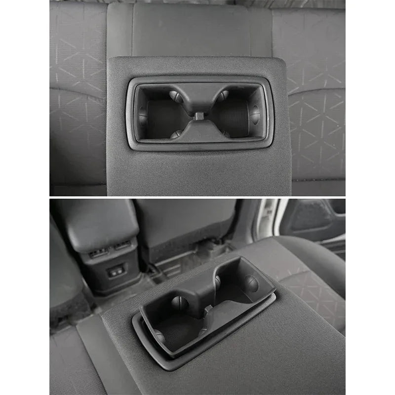 Car Water Cup Storage Box Rear Row Armrest Water Cup Holder Fit For Toyota RAV4 Highlander Kluger Harrier Venza Accessories