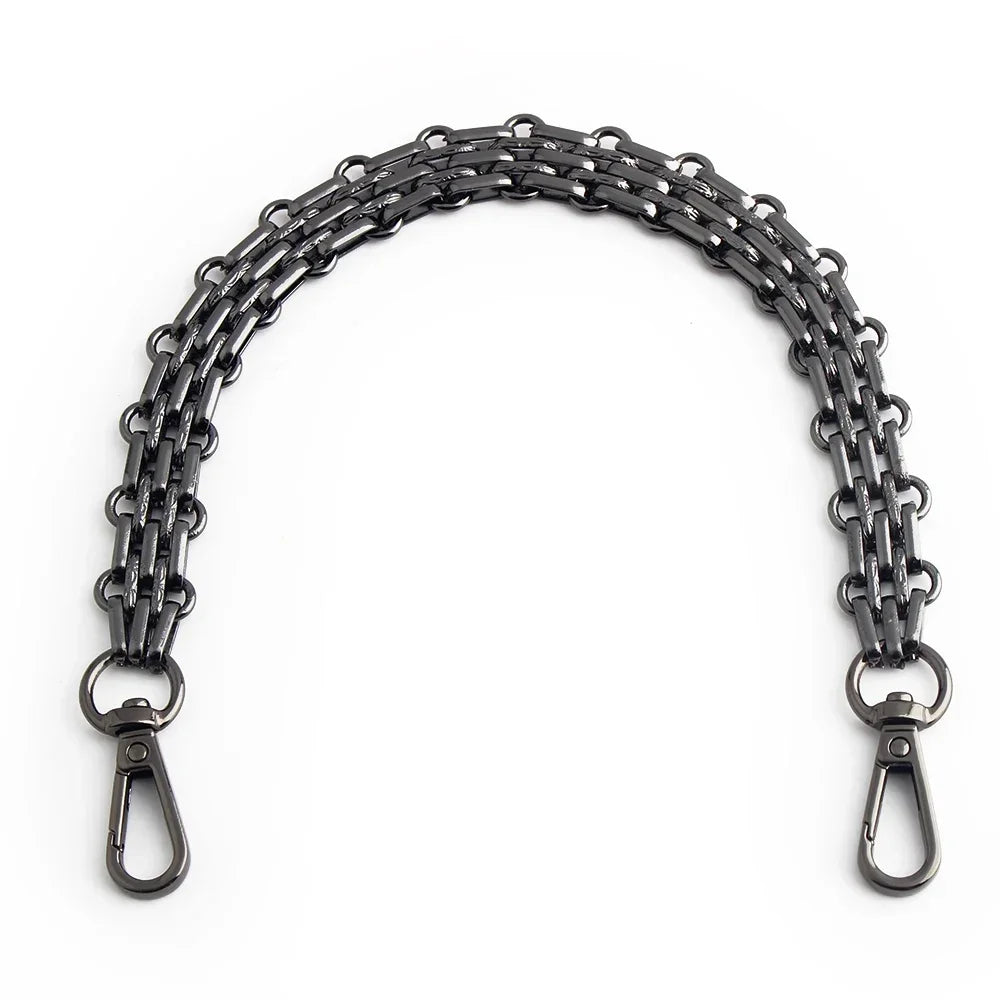 1Pc 30-60-100-120cm Metal Bag Chain Handbag Strap Chain Crossbody Bag Replacement Chains For Bags Part Accessories Bag Straps