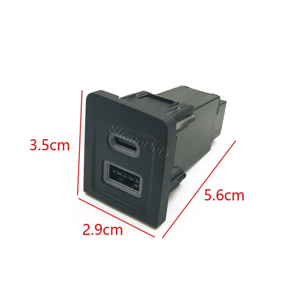 Fit For Volkswagen Multivan T5 2003-2009 Car Charger Phone Charge USB Port Charger PD QC3.0 Car Charger Outlet Adapter