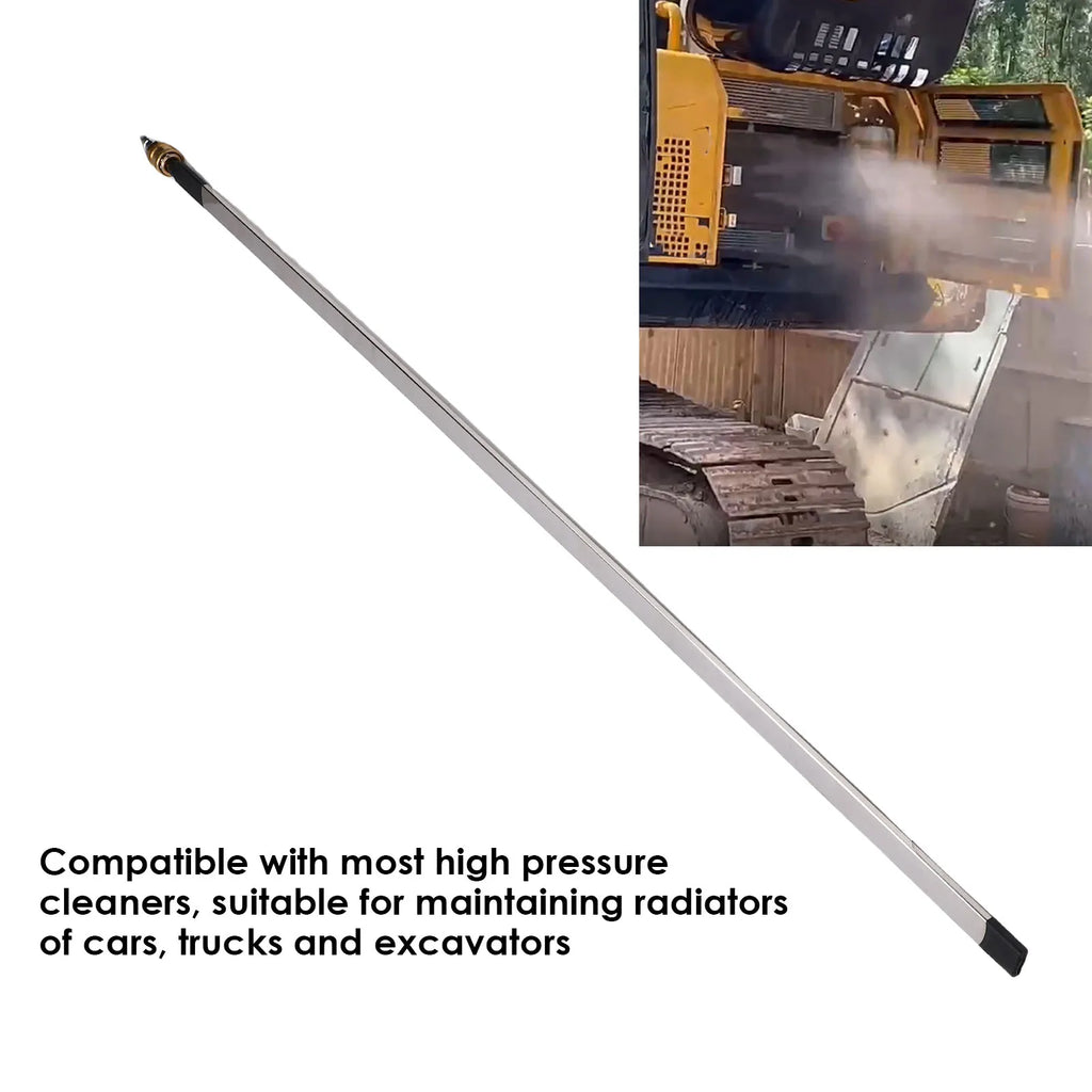 Car Radiator Cleaning Wand 1m 25 Deg Fan Nozzle with Quick Connector Water Air Adapter Radiator Cleaner Tool for Most Pressure W