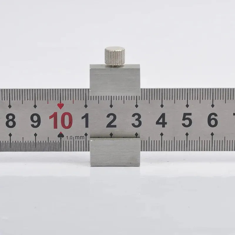 Metal Carpenter Swenson Carpentry Square Woodworking Tools Carpentry Steel Ruler Positioning Limit Block Measuring Marking Gauge