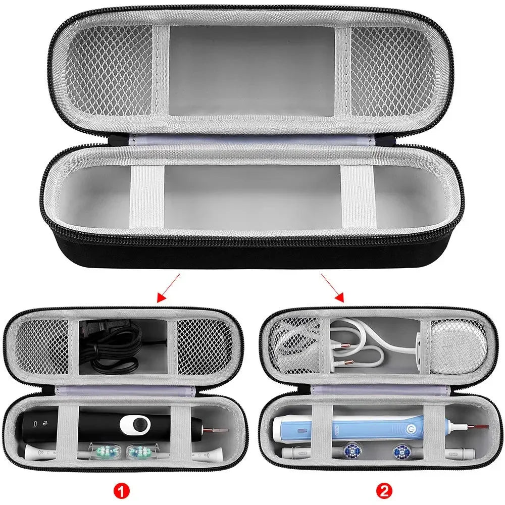 Toothbrush Travel Case Compatible with Philips Sonicare ProtectiveClean 4100 6100 5100 6500 7500/ for Oral-B Pro 1000 5000 7500